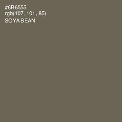#6B6555 - Soya Bean Color Image